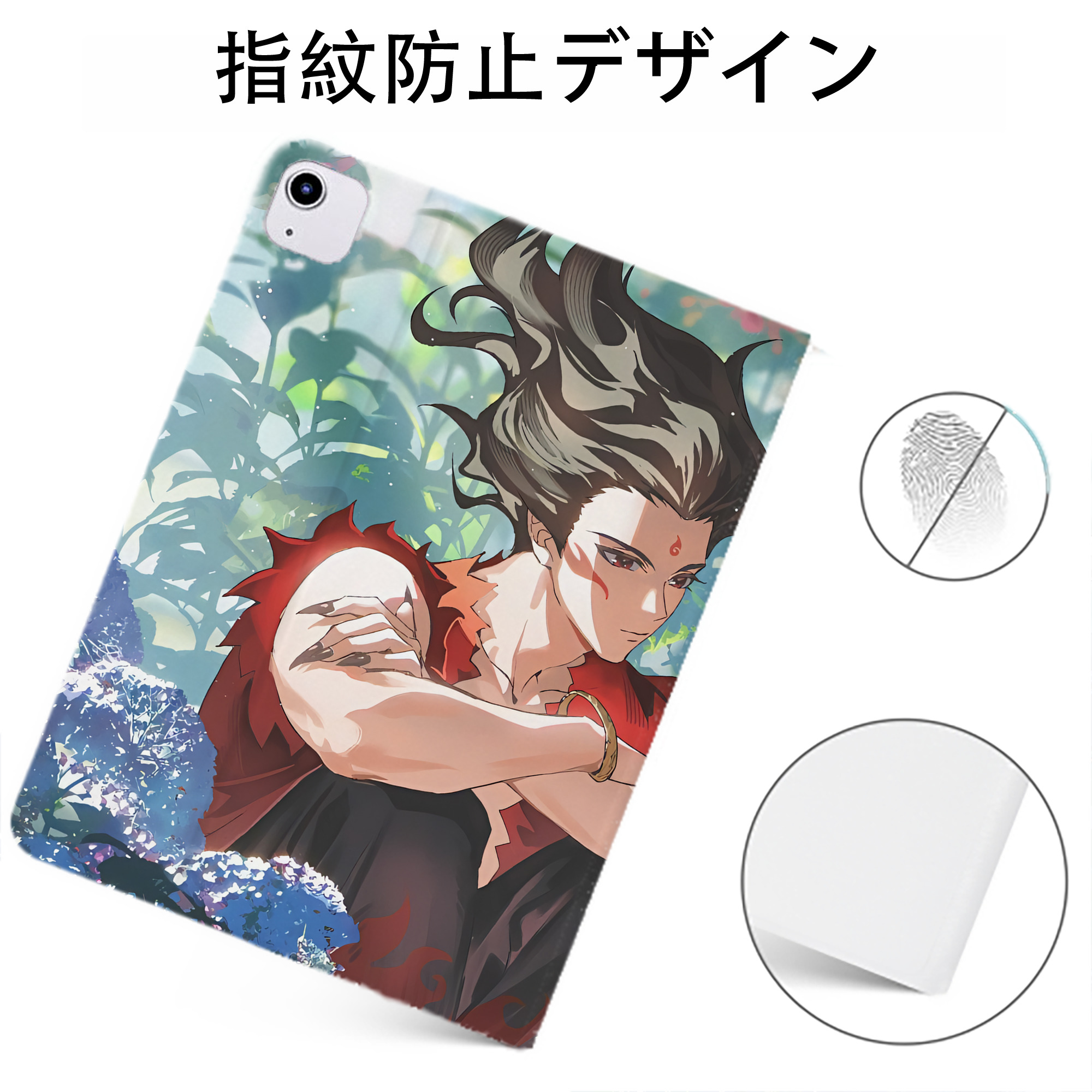 （画像用） Ne Zha 2 ナタ 魔童の大暴れ IPadケース ペンホルダー付き ブックスタイルデザイン